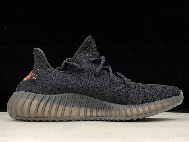 Adidas Black V2 Boost 350 BY9612 Core Yeezy Red 0707